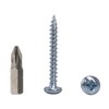 Pack of 30 DIN 7981 Galvanised Steel 5.0 x 40