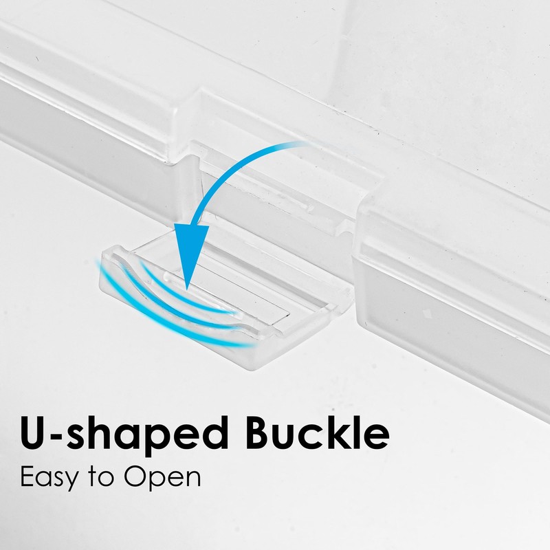 Scrapbook Paper Storage, 6 Pack Stackable Plastic File Storage Box