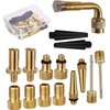 FABULETTA Kit 15 Adaptadores Válvula Bicicleta, Cobre SV DV AV