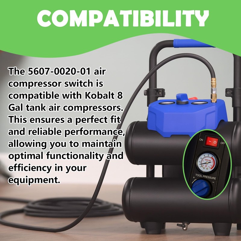 15A/30A 250V Air Compressor Switch 4-pin 2-Position with Light,Compatible with
