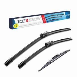 3 Wipers 24"/17"/13" Windshield Wiper Blades Fit for GMC Terrain Chevy Equinox 2017 2016 2015 2014 2013 2012 2011 2010 OEM Quality Automotive Windshield Wiper Blades,Top Lock 19mm