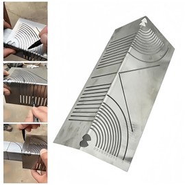 Wzenclave Angle & Arc Marking Tool - 2024 Adjustable Linear Arc Dual-Purpose Scriber, Parallel Line Drawing Tool for Metalworking, Engineering