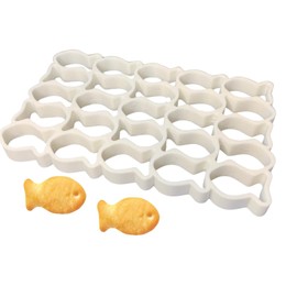 ROYALTY ESSENTIALS Mini Tiny Goldfish Cracker Cookie Cutter Mold Baked Fish Shaped Maker for Kids Gluten Free DIY (Large Goldfish)