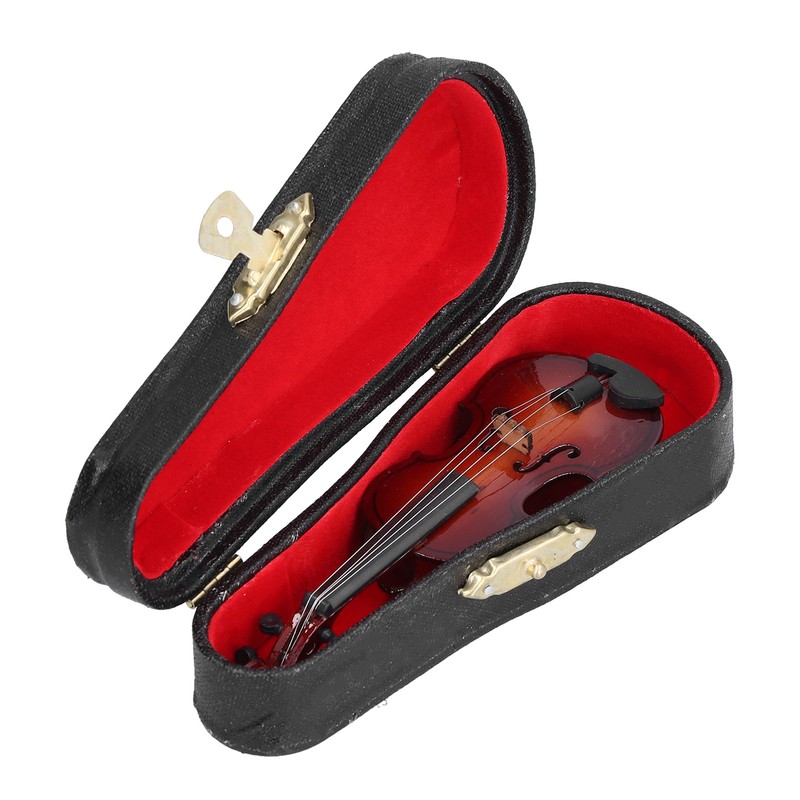 Violin Model Mini Exquisite Musical Instrument Decorative Handicraft Ornament for