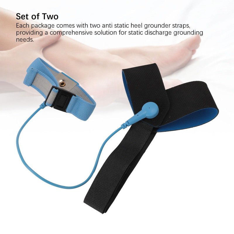 2 Pcs ESD One Size Fits All Anti Static Heel