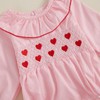 mlpeerw My First Valentines Baby Girl Outfit Newborn Heart Smocked
