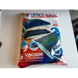 Spacesaver Space Saver Vacuum Storage Bags Large 6 Pack with hand pump Reduce Volume by 80%