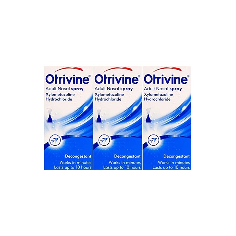 Otrivine Adult Nasal Spray 10ml x 3 Packs