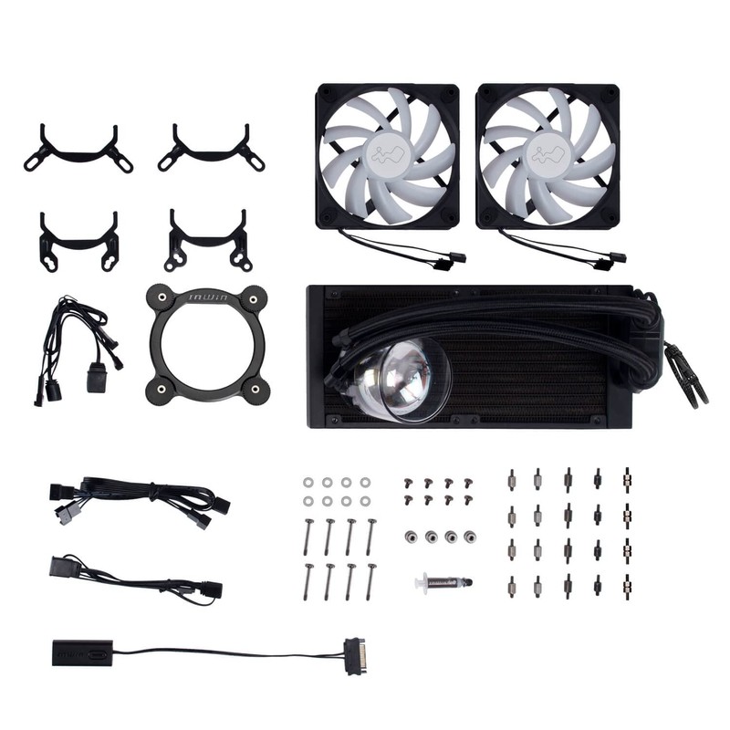 InWin NR24 240mm Nebula AIO Liquid CPU Cooler IW-LC-NR24, Black