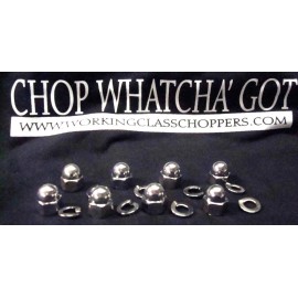 wcc TRIUMPH vintage 650 Twin 69-up Cylinder Base acorn nut kit chopper bobber    100