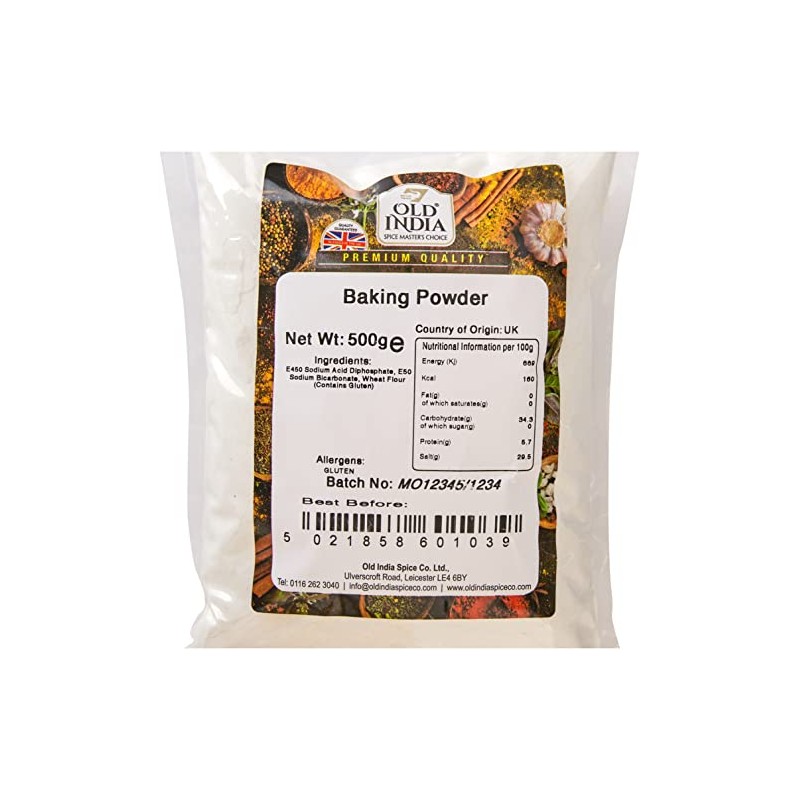 Old India Baking Powder 500g