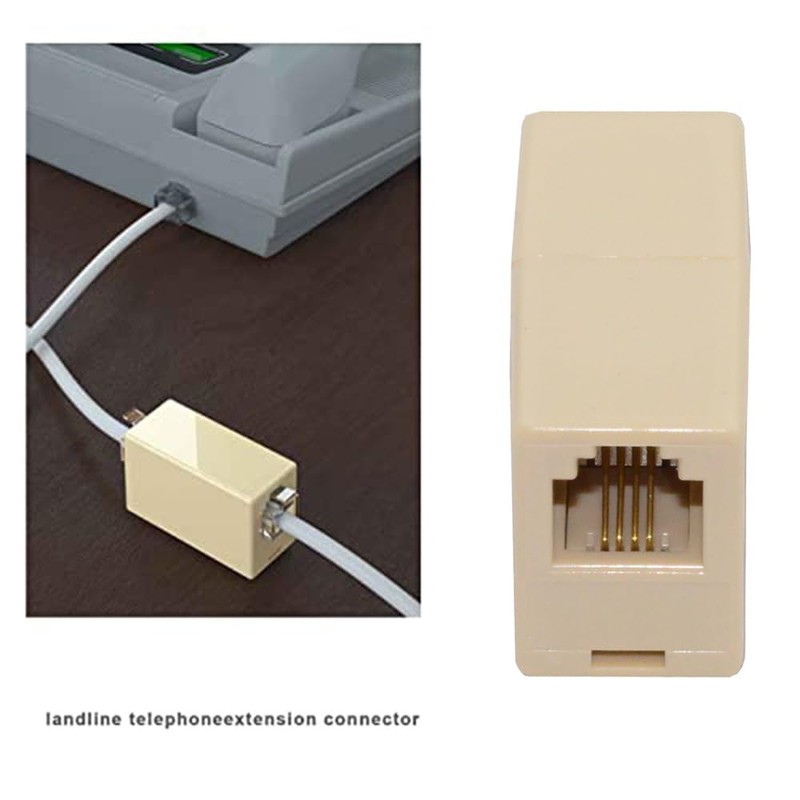 xiwai RJ11 Telephone Line Splitter 1 in 2 out 1