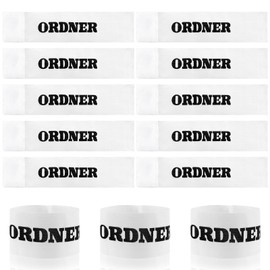 jiawaggag Pack of 10 Armband Folder Velcro Folder Binding White Wristbands Set Bandage Bracelet Training Equipment and Game Accessories