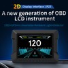 Universal Car HUD OBD2 GPS Gauge Display with Slope Meter