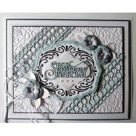 Sue Wilson Frames and Tags Collection-Avery, Silver, 10.3 x 11.9 cm