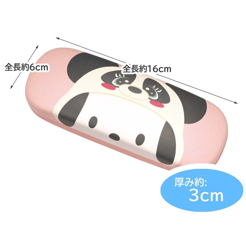 Skater ZMC1-A Glasses Case, Hard Type, Pochacco Headphones, Sanrio