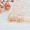 Snail Hoop Earrings for Women 925 Sterling Silver Mushroom Huggie