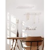 Heesch Necklace Hanger, Acrylic Necklace Organizer Wall Mount Necklace Holder,