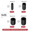 uxcell 40pcs Round Rubber End Caps 1/8" 1/4" 3/8" 1/2"