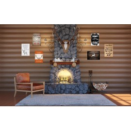 JP's Parcels Tin Signs Fishing Cabin Décor - Metal Wall Sign 12x8 in. I'm Not Always Grumpy Sometimes I'm Fishing