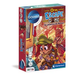 Clementoni 59227 Escape Game - The Mysterious Museum, Exciting Board Game for Puzzle & Puzzles, including Note cards and props, family game from 8 years