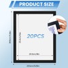 20 Pieces Magnetic Adhesive Frames 8x10 inches, Self-Adhesive Door Window