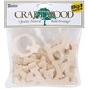 Darice Casual Day 9181-18 Wooden Full Alphabets with Xtras