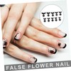 Minkissy 100pcs Flower Shape Fake Nails Tips for Manicure Chic