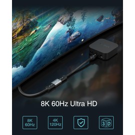 BlueRigger 8K HDMI Coupler - 1 Pack (8K 60Hz, 3D, Female to Female Adapter, 2.1 HDMI Extender, Union Connector) - Compatible with HDTV, Gaming Console, Monitor, Laptop, Projector, TV Box