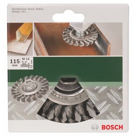 Bosch 2609256512 115 mm M14 Wire Wheel Knotted Wire