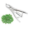 Stainless Steel Castration Pliers Clamp with 100PCS Tail Docking Rings