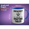 Architect Two Tone Blue Edition 11oz - Architects drafting tables