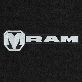 Lloyd Mats Custom-Fit Carpeted Floor Mats Premium Luxury Floor Liners for Dodge RAM 2500/3500 2024-ON LogoMat 2Pc Set Charcoal (with Metal Door Sill)