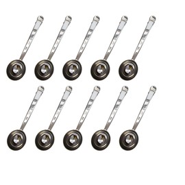 Clip on Coffee Scoop for Ground Coffee Tablespoon Set of 10