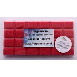 Fragrancia A Single Handmade Highly Scented 85 gram Wax Melt Bar (BACCARAT RED 540)