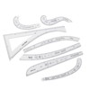 7Pcs Sewing Ruler Tailor Set Clear High Accuracy Scale Fashion