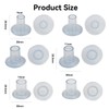 BHSTTNIXP 6 Pairs High Heel Protectors for Shoes,Clear Stiletto Heel