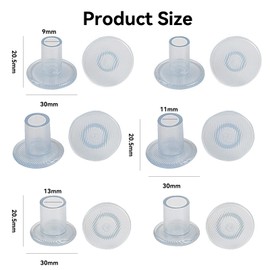 BHSTTNIXP 6 Pairs High Heel Protectors for Shoes,Clear Stiletto Heel Protectors for Walking on Grass and Uneven Floor, Anti-Slip Heel Savers for Women and Girls Shoes(S/M/L)
