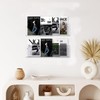 2 Pack Clear Acrylic Magazine Holder Brochure Holder, Floating Book
