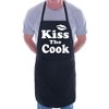 Print4U Kiss The Cook Novelty Cooking Funny Unisex Apron Black