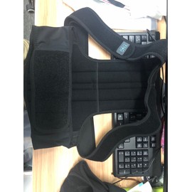 Full back back support hunchback correction belt Black XL