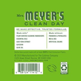 Mrs. Meyer's Fresh Cut Grass Liquid Hand Soap, 12.5 FL OZ (Pack of 2)