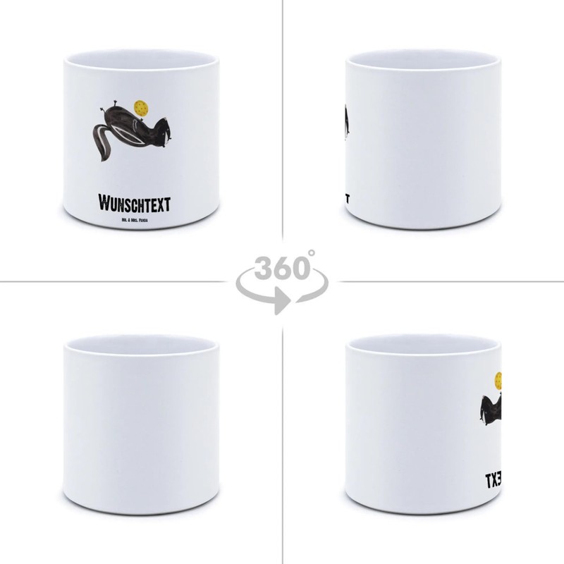 Mr. & Mrs. Panda Personalisierter XL Blumentopf Stinktier Ball -