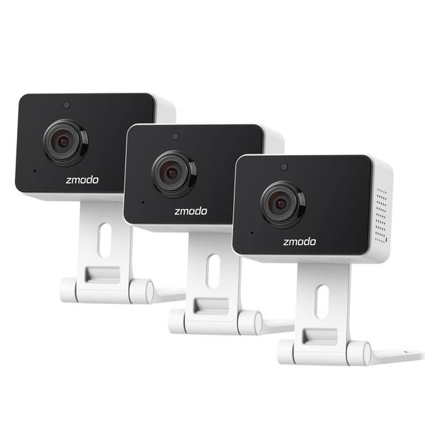 Zmodo 1080p 3pack Mini WiFi Camera, Two-Way Audio, Video Baby