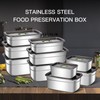 GIUOIDUO 10-Piece Stainless Steel Food Storage Container Set with Airtight