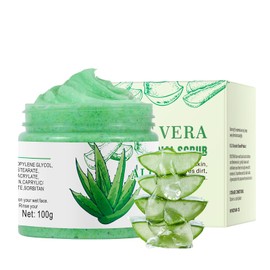 Aloe Vera Face Scrub for Women & Men, Gentle Facial Scrub Exfoliator, Deep Cleansing Exfoliating Face Scrub for Blackheads, Pore Minimizer, Organic Aloe Vera Face Wash Exfoliation Scrub