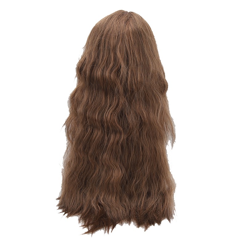 Women Long Curly Wigs Central Parting Universal Wig Headgear for