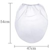 10 Pcs 5 Gallon Paint Strainer Bags, Elastic Top Opening,White