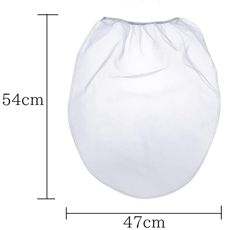 10 Pcs 5 Gallon Paint Strainer Bags, Elastic Top Opening,White