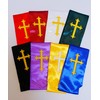 UIALECG Unisex Clergy Stole with Embroidery Cross 72", Traditional Choir